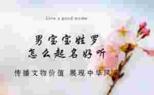 男寶寶姓羅怎么起名好聽