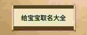給寶寶取名大全