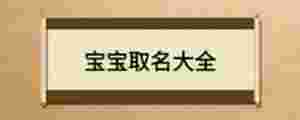 寶寶取名大全