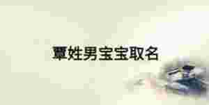 覃姓男寶寶取名