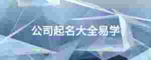 公司起名大全易學(xué)