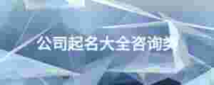 公司起名大全咨詢類