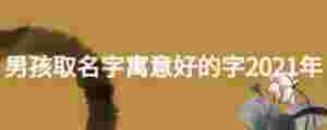 男孩取名字寓意好的字2021年
