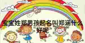 寶寶姓鄭男孩起名叫鄭涵什么好呢