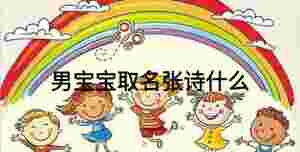男寶寶取名張詩什么