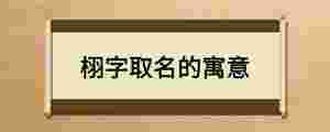栩字取名的寓意
