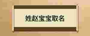 姓趙寶寶取名