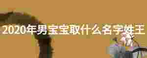 2020年男寶寶取什么名字姓王