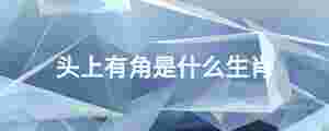 頭上有角是什么生肖