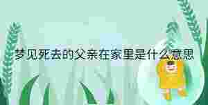 夢見死去的父親在家里是什么意思