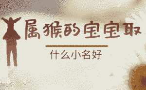 屬猴的寶寶取什么小名好